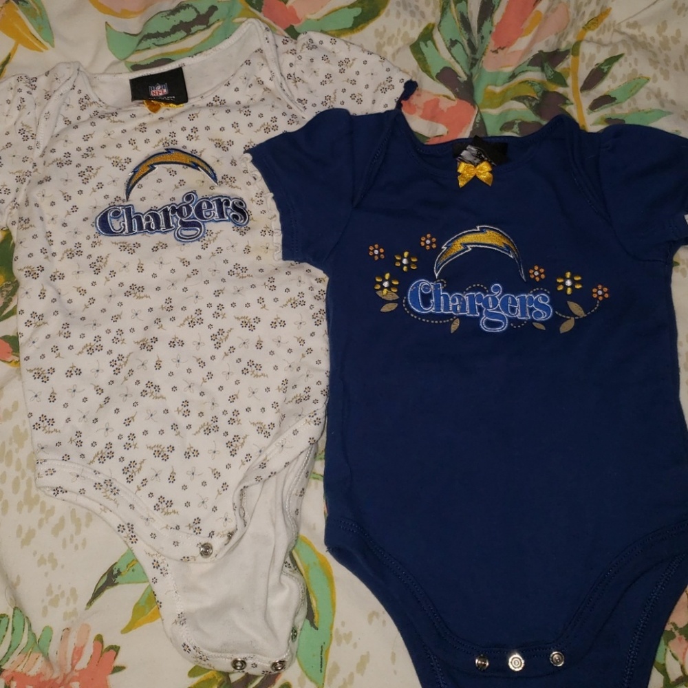 NFL Chargers onesies